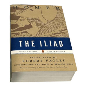 The Iliad Homer Robert Fagles Bernard Knox Penguin Classics Tan Deluxe PB War